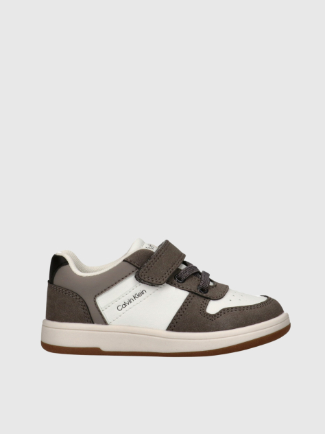 Multi Kids Low Cut Lace-Up/Velcro Sneaker  Kids Unisex