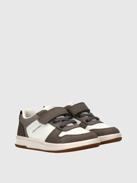 Multi Kids Low Cut Lace-Up/Velcro Sneaker  Kids Unisex