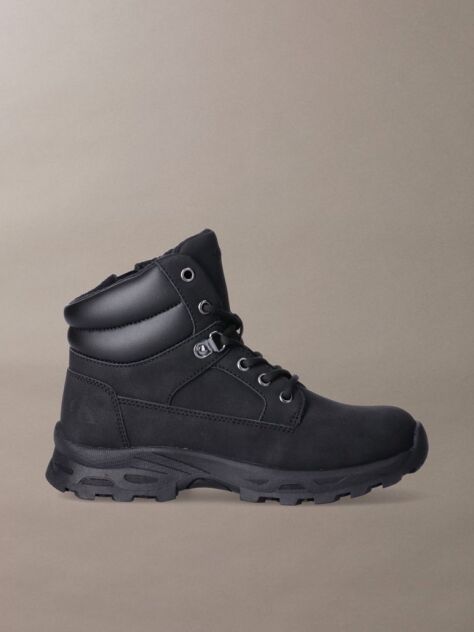 Black Kids Lace-Up Boots  Kids Unisex