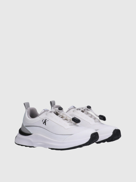 White Low Cut Lace-Up Sneaker  Kids Unisex