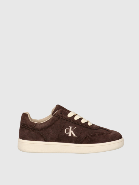 Brown Kids Low Cut Lace-Up Sneakers  Kids Unisex