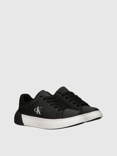 Μαύρο Παιδικά Δετά Sneakers Με Χαμηλό Κόψιμο  Παιδικό Unisex