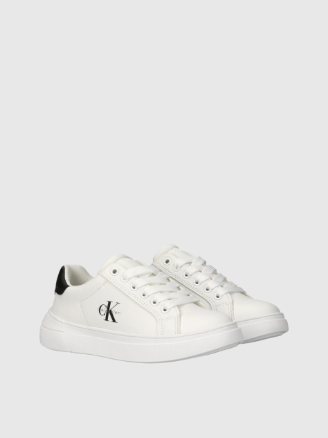 Λευκό Παιδικά Δετά Sneakers Με Χαμηλό Κόψιμο  Παιδικό Unisex