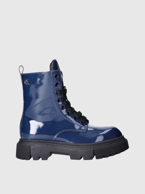 Blue Lace-Up Bootie  Girls