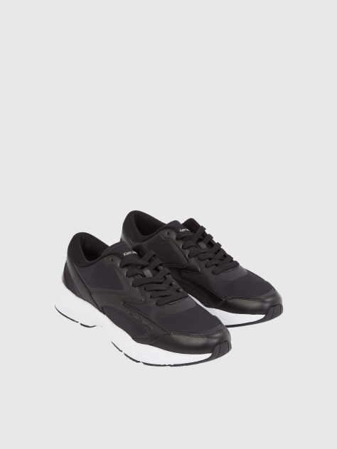 Μαύρο Sneakers Με Ρετρό Τένις Στιλ  Άνδρας