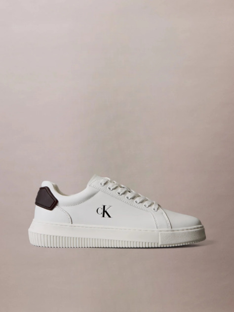 White Leather Trainers  Men