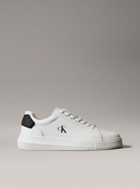 White Leather Trainers  Men