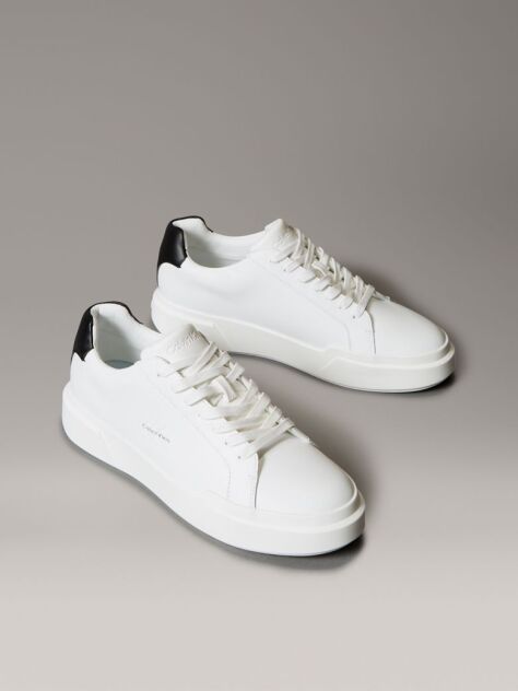 Λευκό Δερμάτινα Sneakers NYC   Άνδρας