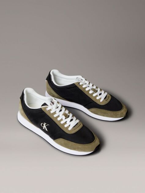 Multi Suede Mix Signature Logo Runner Trainers  Men