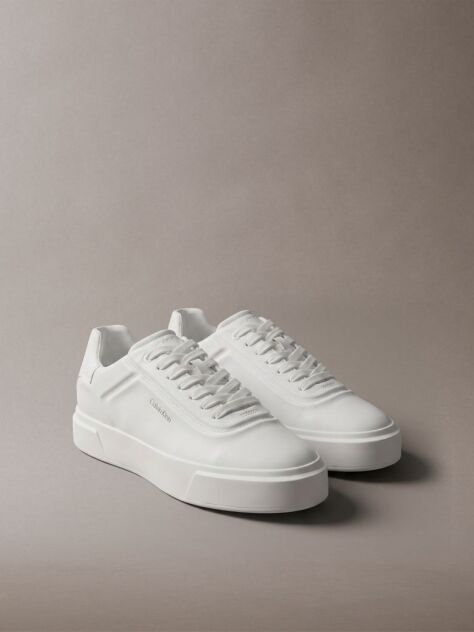 White Premier - Leather Signature Trainers  Men