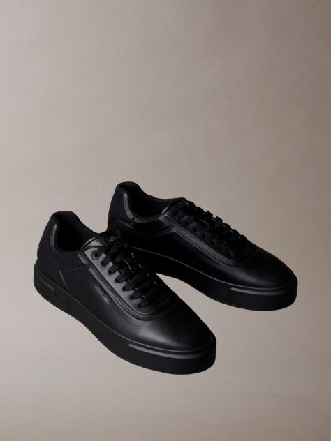 Μαύρο Premier - Signature Δερμάτινα Sneakers  Άνδρας