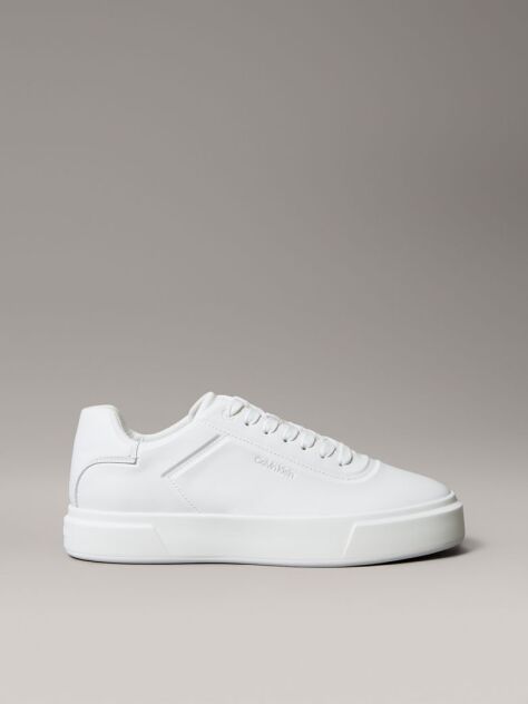 White Premier - Leather Signature Trainers  Men
