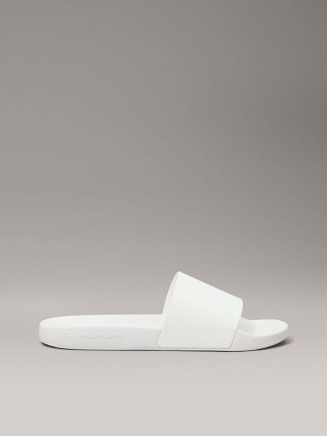White Logo Sliders  Women