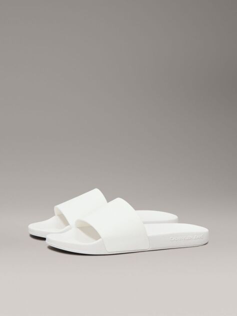 White Logo Sliders  Women
