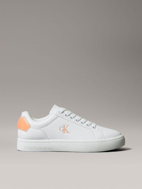 White Classic Leather Trainers  Women