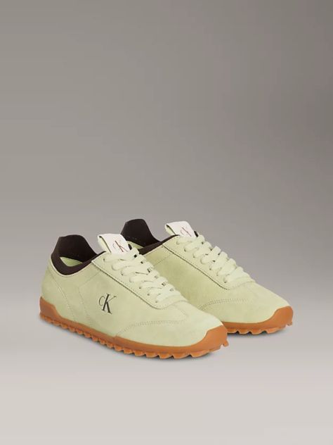 Green Suede Trainers  Women