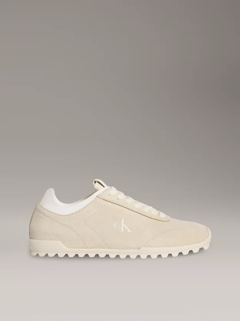 White Suede Trainers  Women
