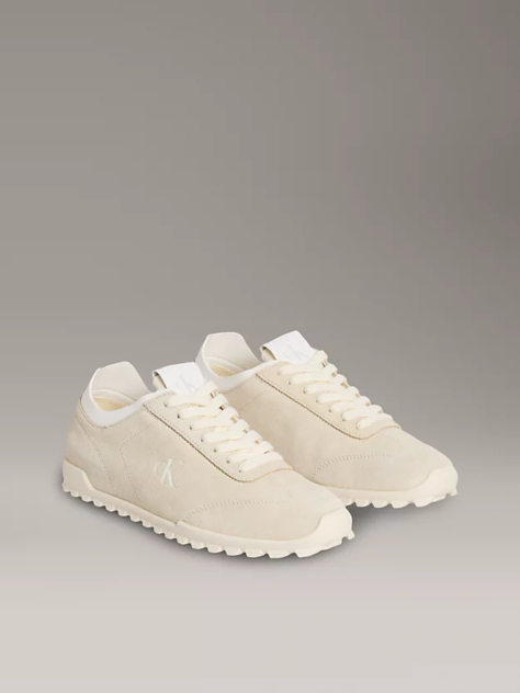 White Suede Trainers  Women
