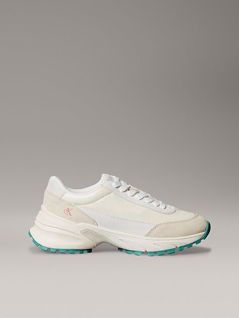 White Suede Trainers  Women