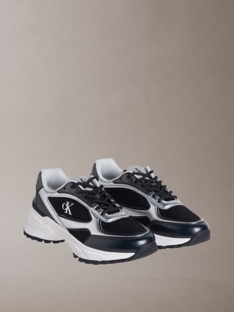 Black Trailblazer — Mesh Mix Runner Trainers  Women