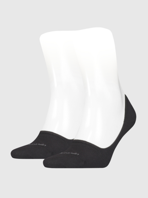 Black Calvin Klein Mid-Cut Men's Footie 2 pack  Men