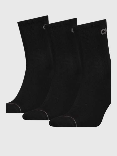 Black CK Men Short Sock 3P  Men