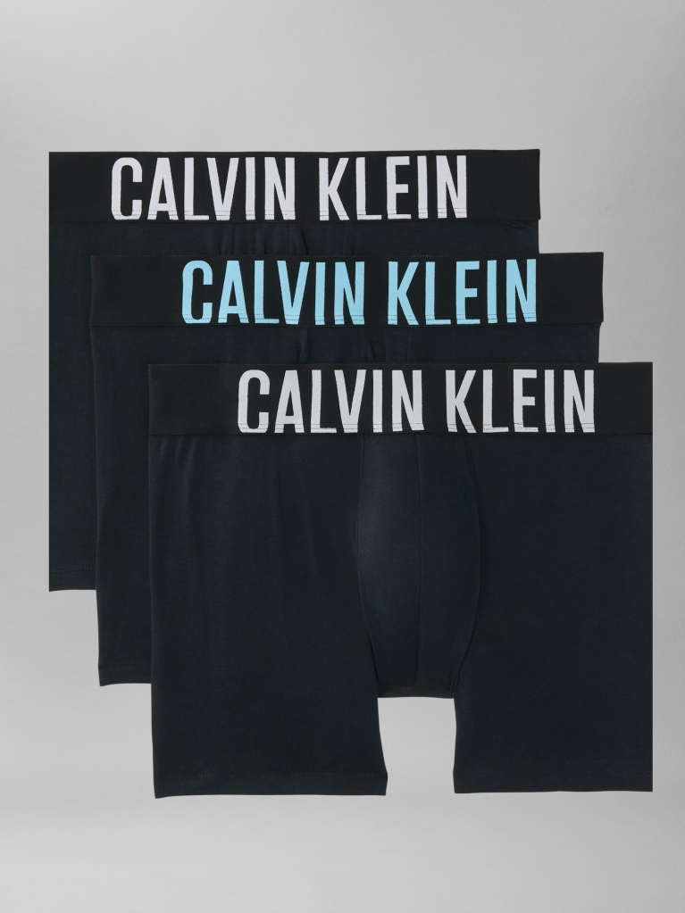 Black 3 Pack Boxer Briefs - Intense Power Cotton  Men