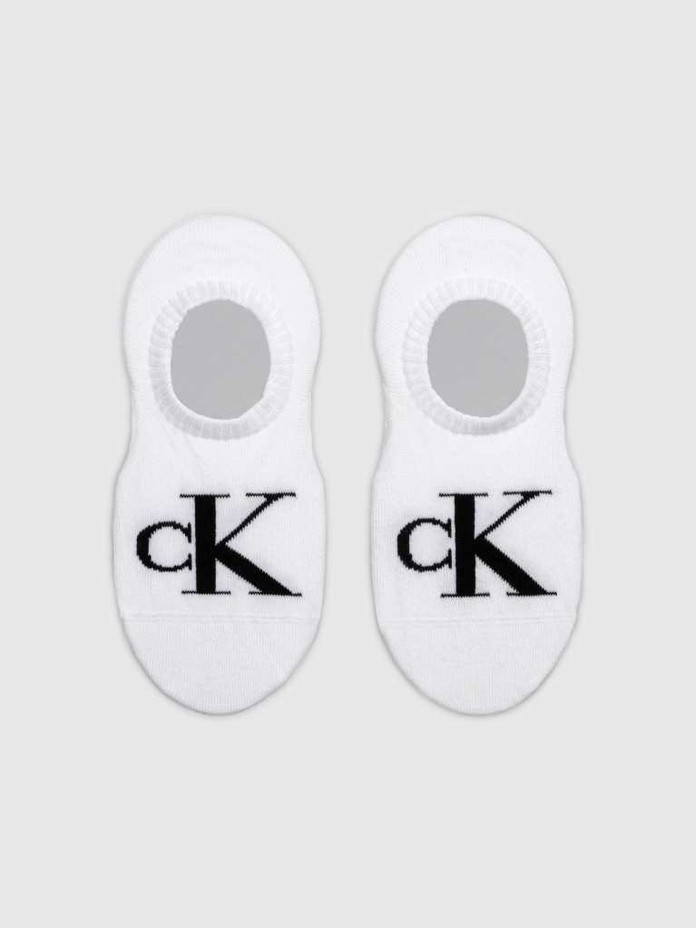 White 2 Pack Footie Socks  Women