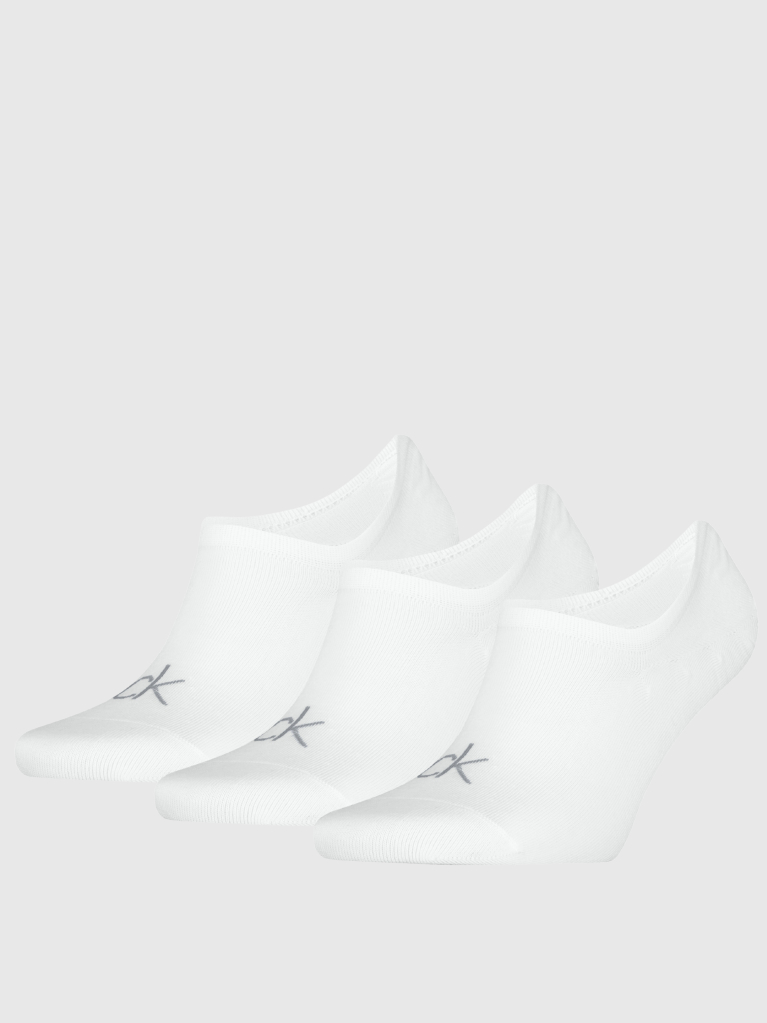 White 3 Pack Footie Socks  Men