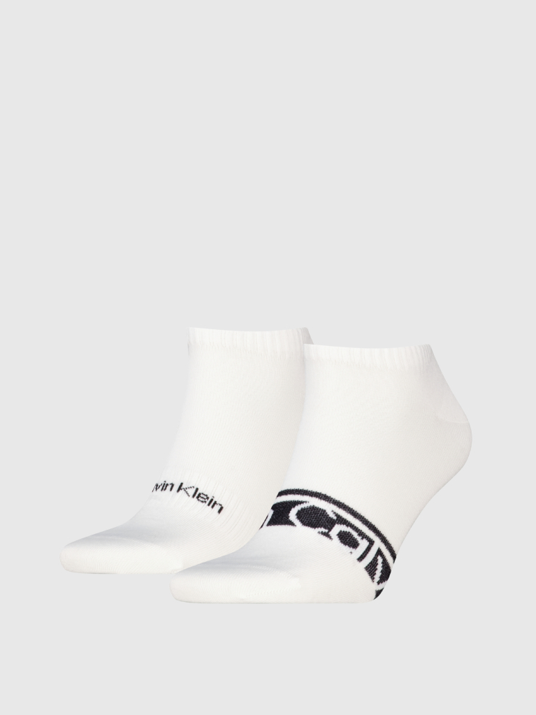 White 2 Pack Sneaker Socks  Men