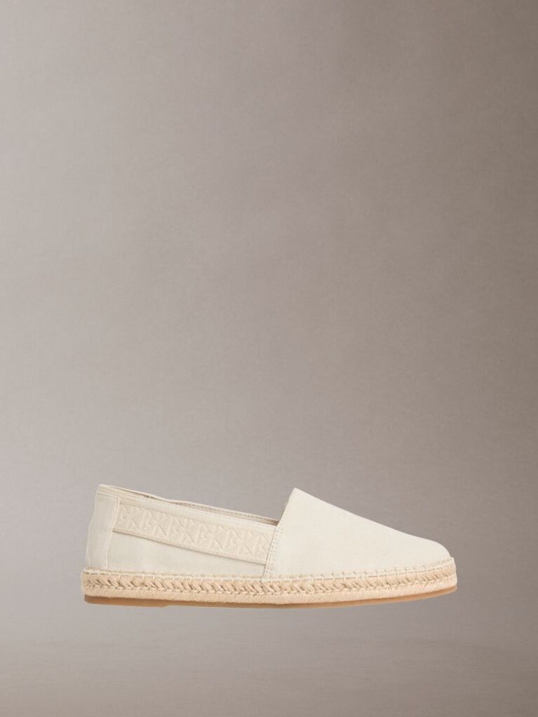 Beige Carlos - Canvas Logo Espadrilles  Men