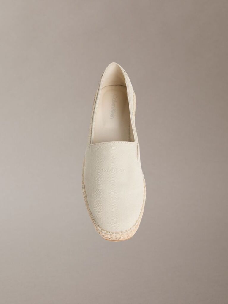 Beige Carlos - Canvas Logo Espadrilles  Men