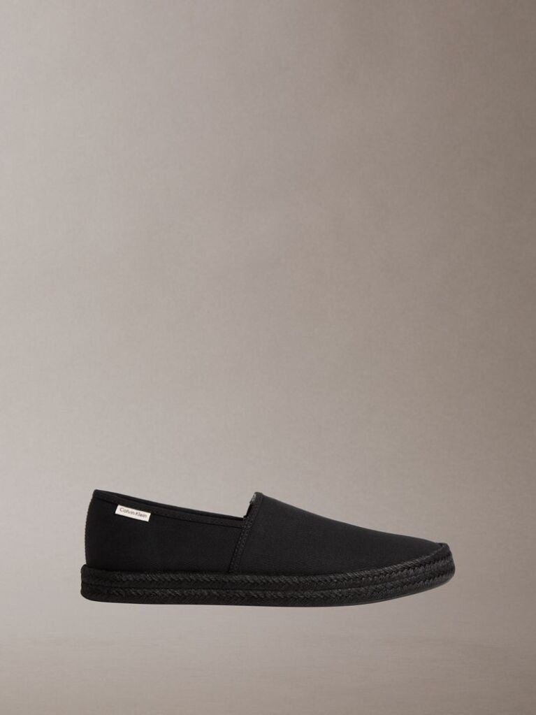 Black Javi - Cotton Canvas Espadrilles  Men