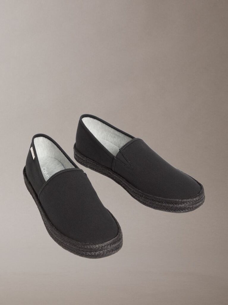 Black Javi - Cotton Canvas Espadrilles  Men