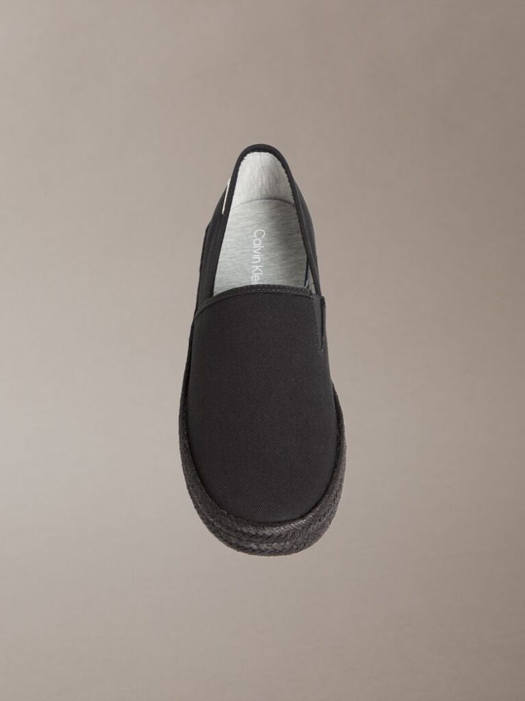 Black Javi - Cotton Canvas Espadrilles  Men