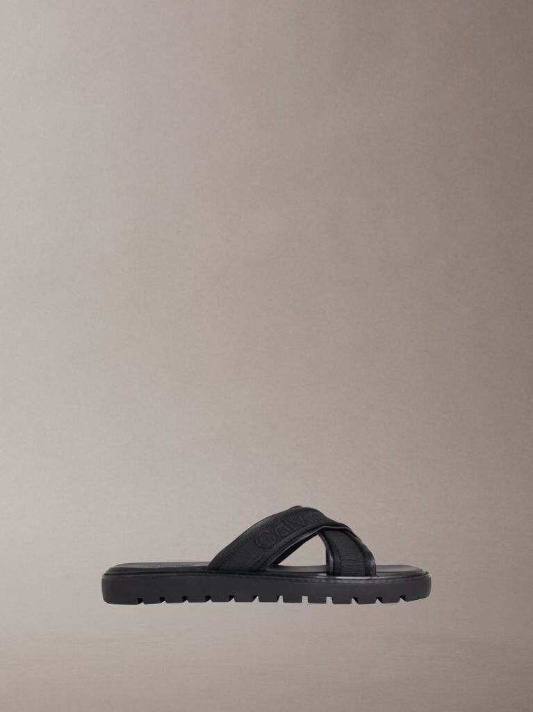 Black Luxor - Logo Lightweight Lug Sandals  Men