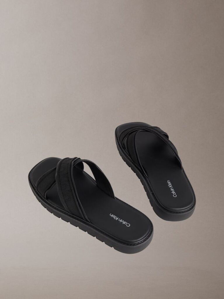 Black Luxor - Logo Lightweight Lug Sandals  Men
