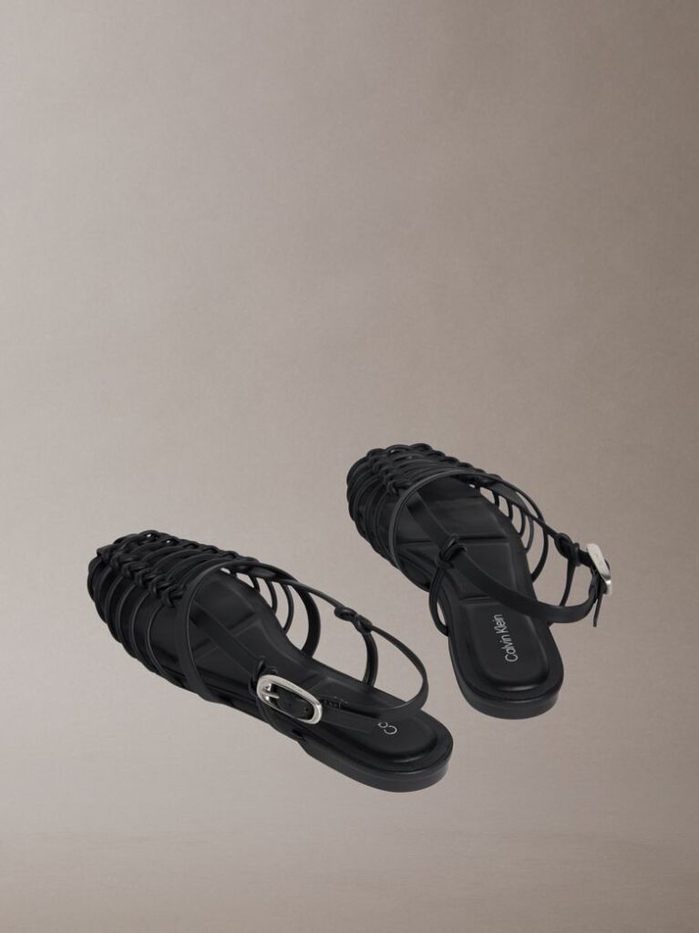 Black Liliana - Leather Strappy Ballerinas  Women