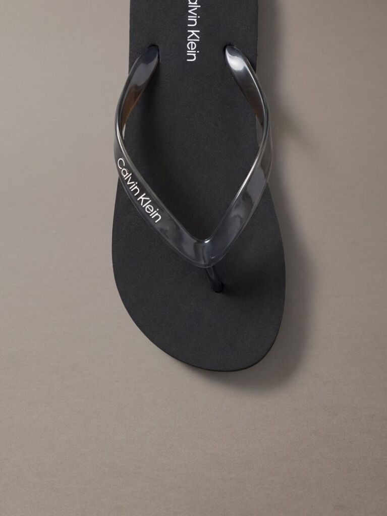 Black Arwa - Metallic Pearlised Flip Flops  Women