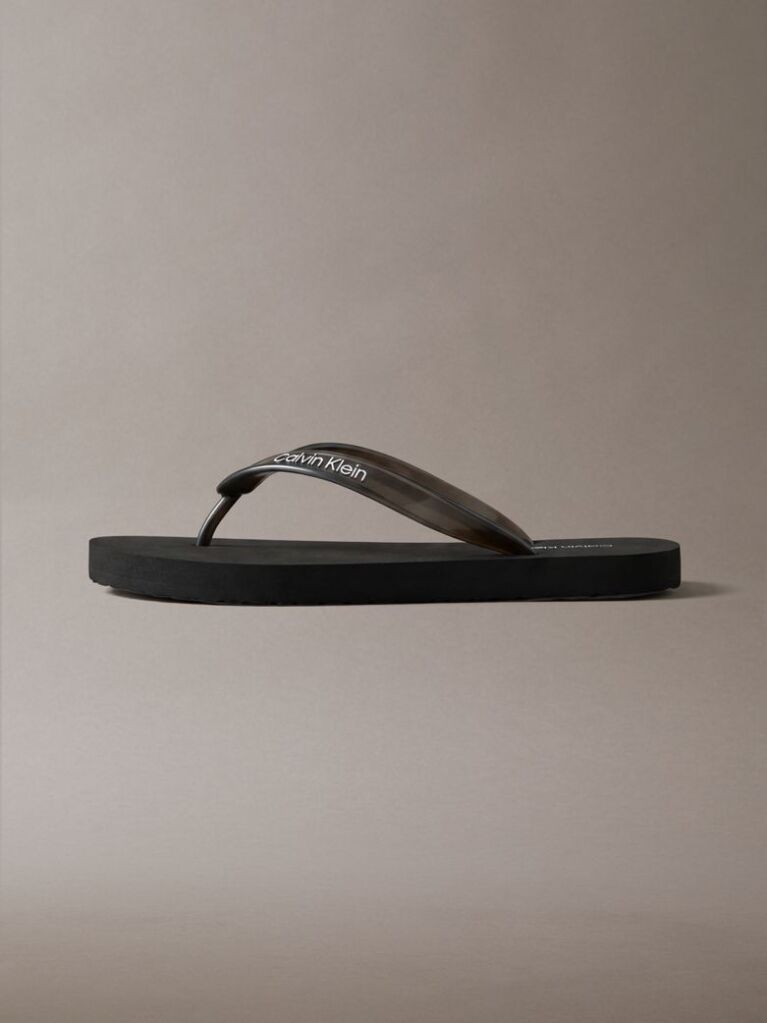 Black Arwa - Metallic Pearlised Flip Flops  Women