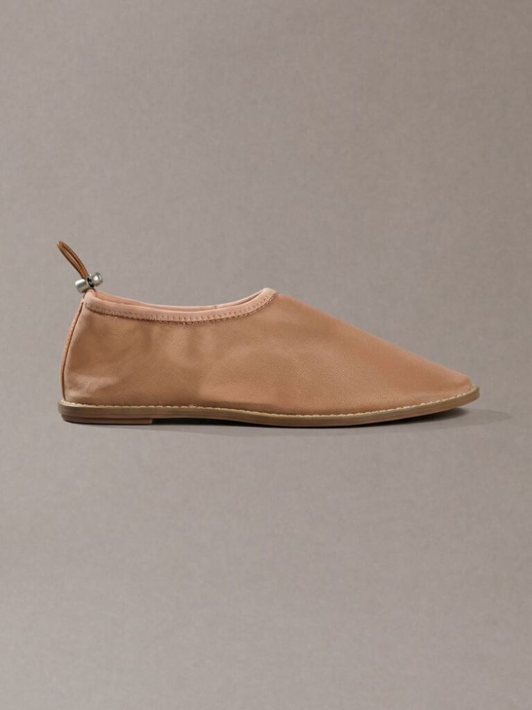 Pink Mesh Drawstring Ballerinas  Women