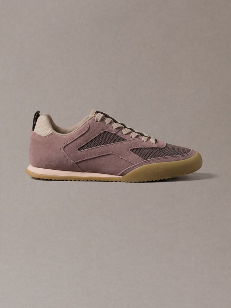 Pink CK KAYLA - Suede Runner Trainers  Women