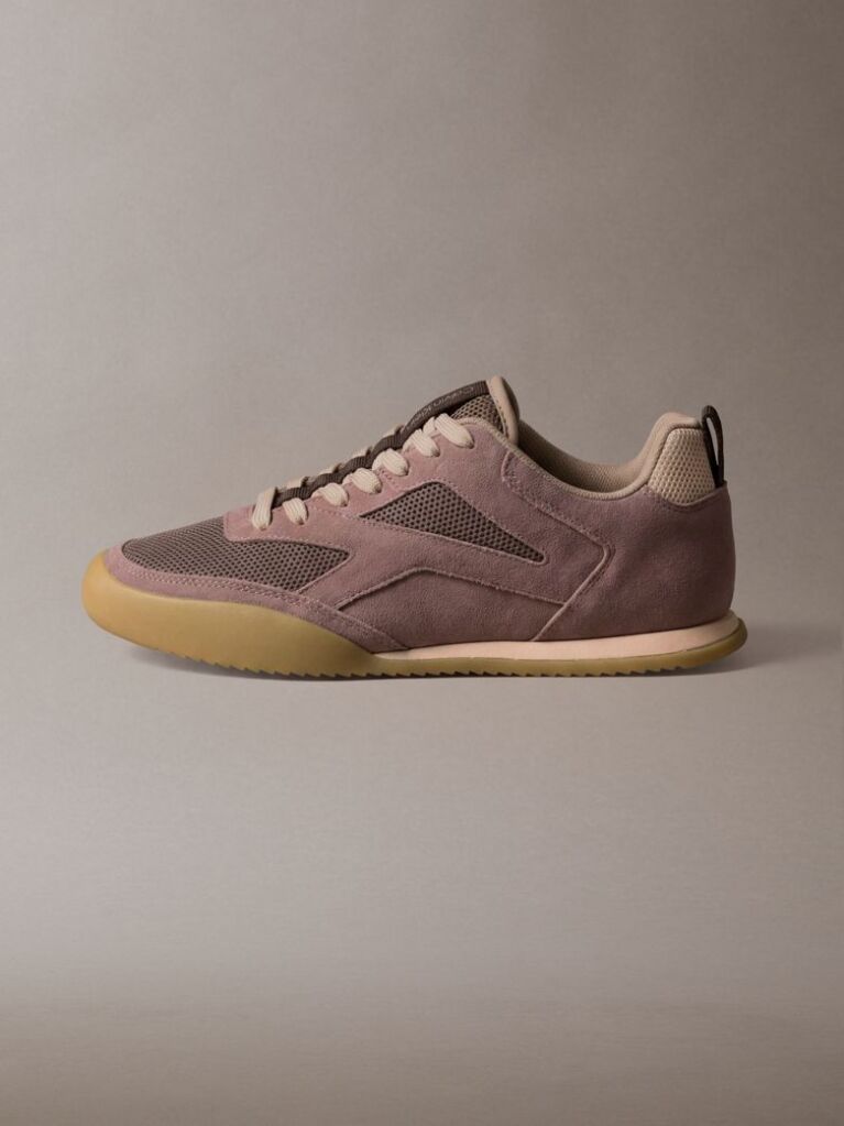 Pink CK KAYLA - Suede Runner Trainers  Women