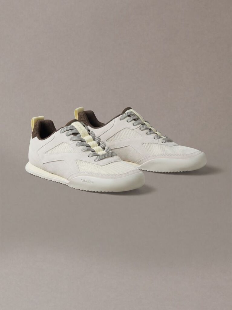Yellow CK KAYLA - Suede Runner Trainers  Women