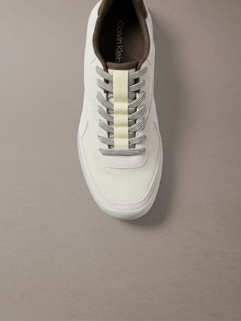 Yellow CK KAYLA - Suede Runner Trainers  Women