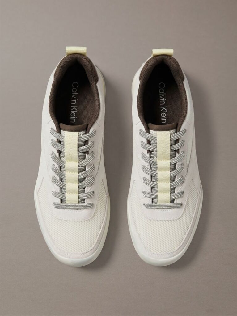 Yellow CK KAYLA - Suede Runner Trainers  Women