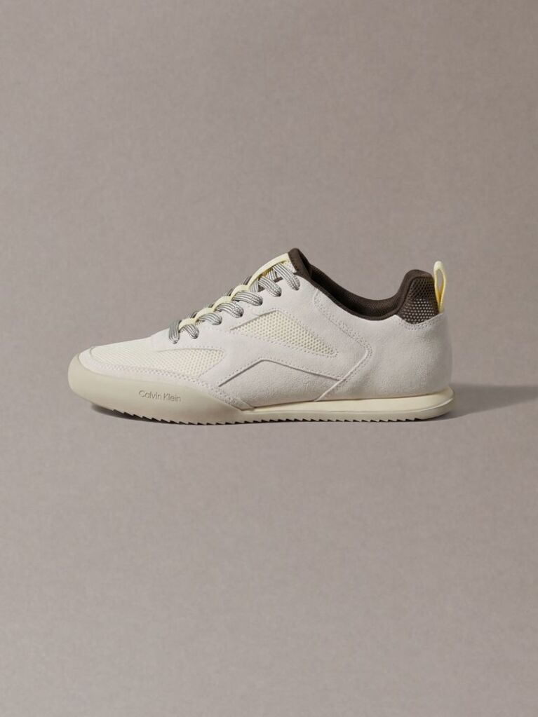 Yellow CK KAYLA - Suede Runner Trainers  Women