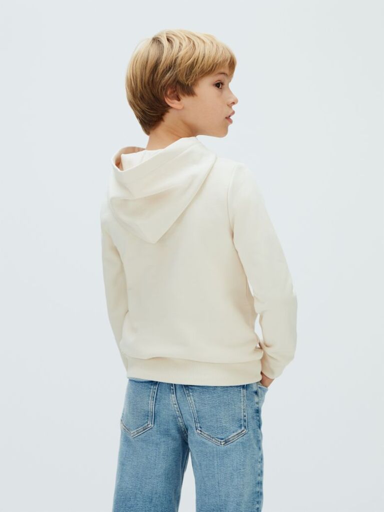 Μπεζ Unisex Hoodie Με Λογότυπο  Παιδικό Unisex