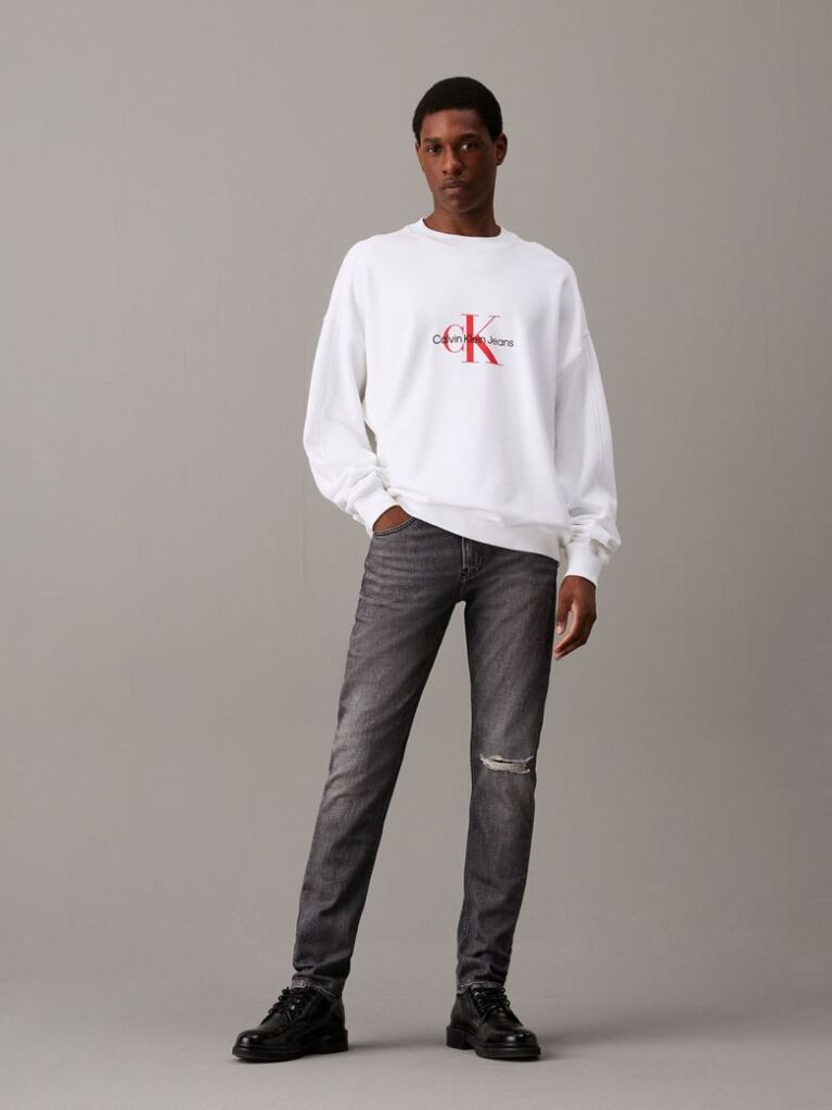 Black Slim Tapered Jeans  Men