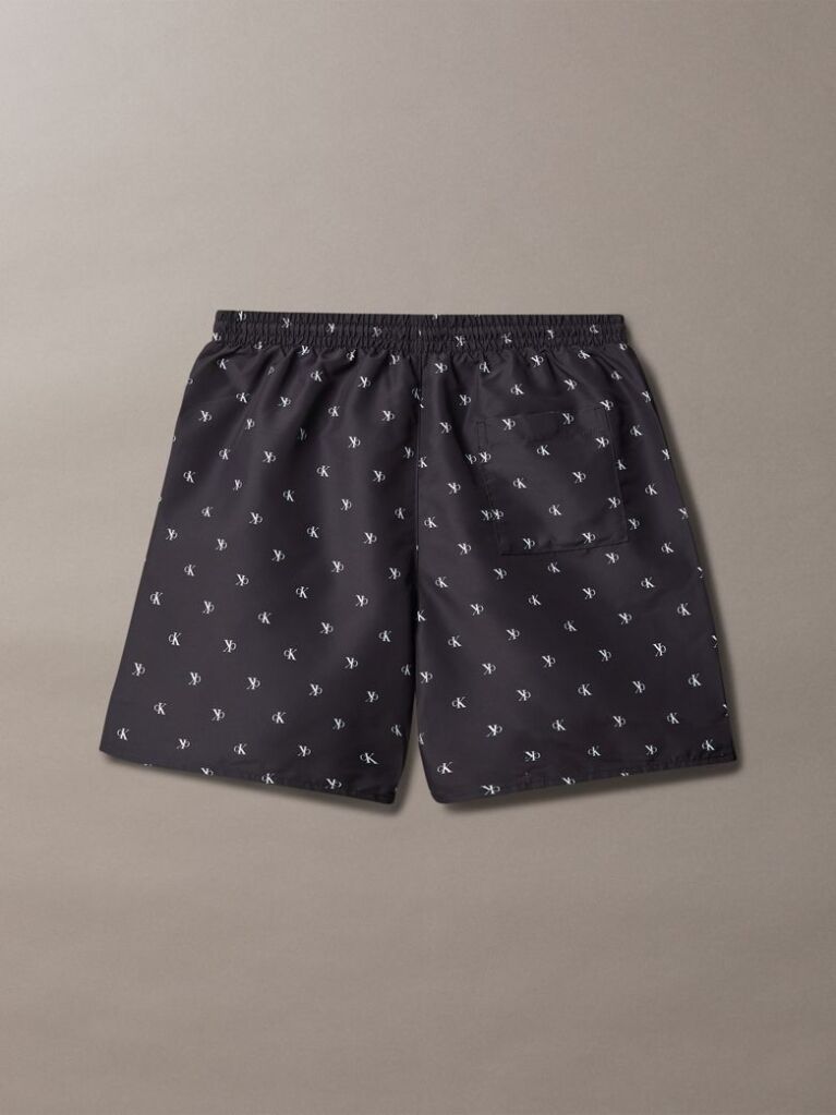 Black Boys Swim Shorts - CK Monogram  Boys